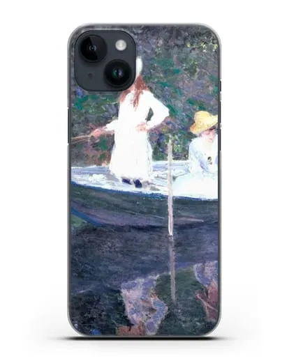 Чехол В норвежской лодке. Живерни (Моне Клод) силиконовый для iPhone 14 Plus