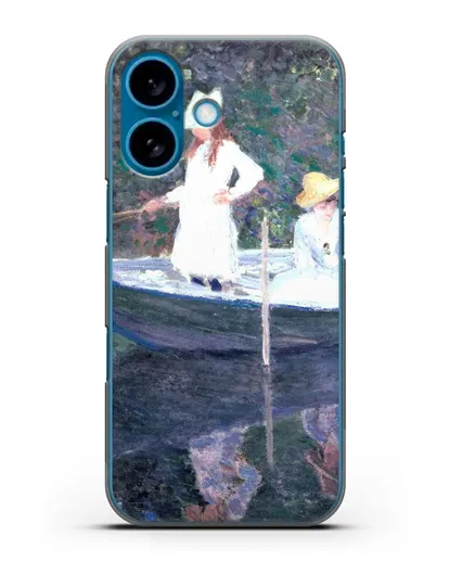 Чехол В норвежской лодке. Живерни (Моне Клод) силиконовый для iPhone 16