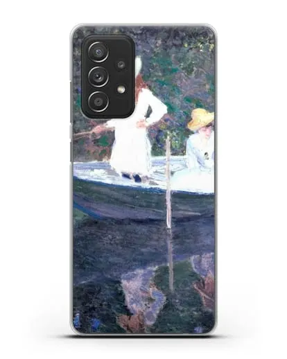 Чехол В норвежской лодке. Живерни (Моне Клод) силиконовый для Samsung Galaxy A53