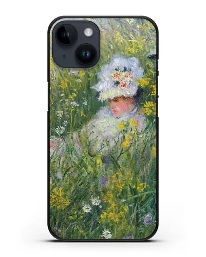 Чехол На лугу (Моне Клод) силиконовый для iPhone 14
