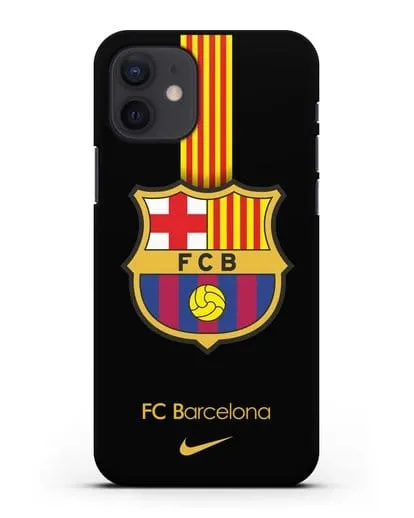 Чехол FC Barcelona с логотипом Nike силиконовый для iPhone 12