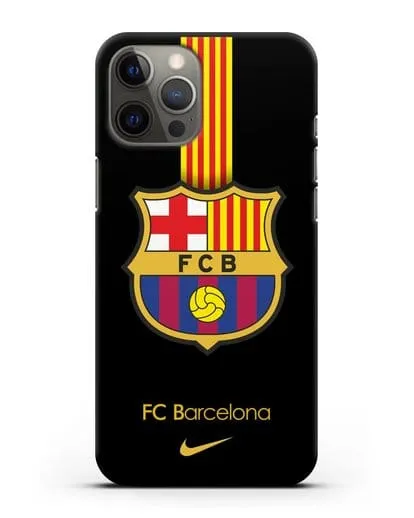 Чехол FC Barcelona с логотипом Nike силиконовый для iPhone 12 Pro Max