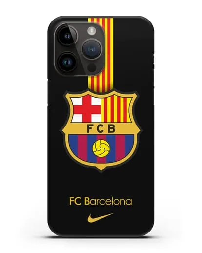 Чехол FC Barcelona с логотипом Nike силиконовый для iPhone 14 Pro Max