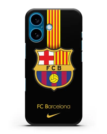 Чехол FC Barcelona с логотипом Nike силиконовый для iPhone 16