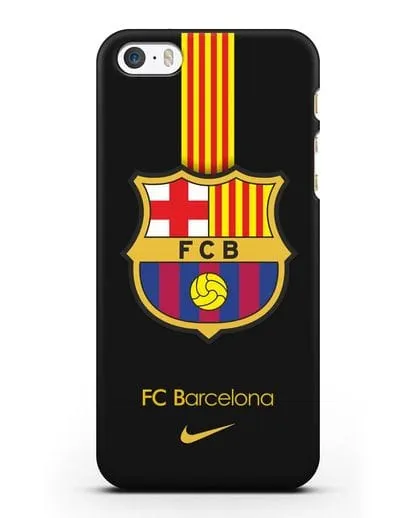 Чехол FC Barcelona с логотипом Nike силиконовый для iPhone 5/5s/SE