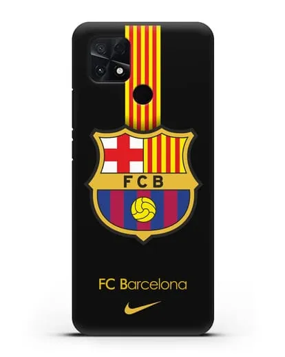 Чехол FC Barcelona с логотипом Nike силиконовый для Xiaomi Poco C40