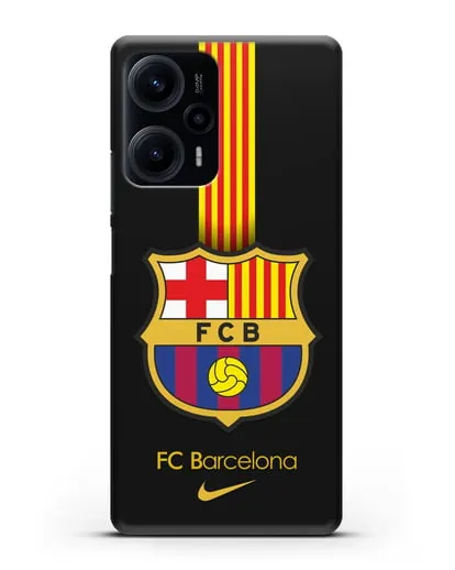 Чехол FC Barcelona с логотипом Nike силиконовый для Xiaomi Poco F5