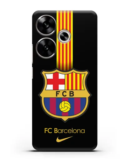 Чехол FC Barcelona с логотипом Nike силиконовый для Xiaomi Poco F6