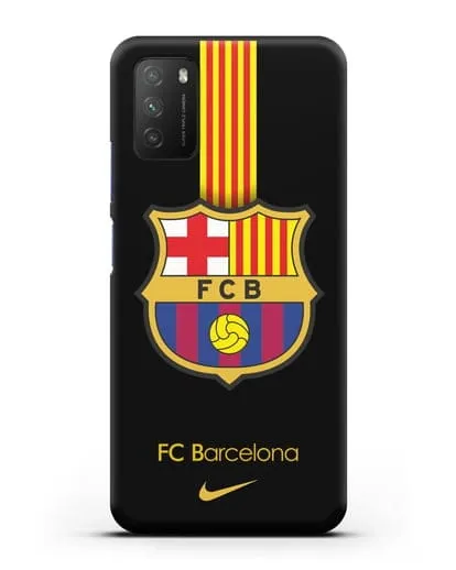 Чехол FC Barcelona с логотипом Nike силиконовый для Xiaomi Poco M3