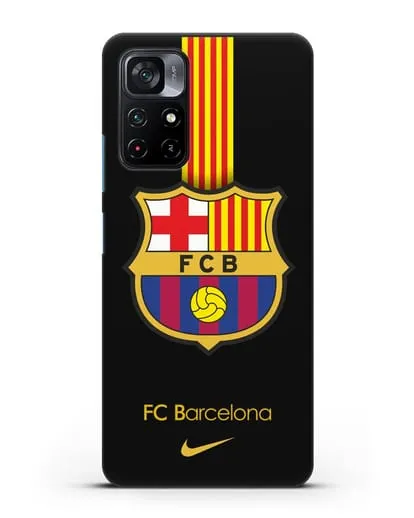 Чехол FC Barcelona с логотипом Nike силиконовый для Xiaomi Poco M4 Pro 5G