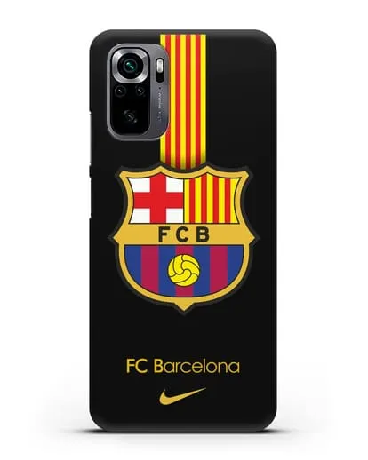 Чехол FC Barcelona с логотипом Nike силиконовый для Xiaomi Poco M5s
