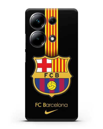 Чехол FC Barcelona с логотипом Nike силиконовый для Xiaomi Poco M6 Pro