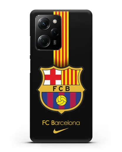 Чехол FC Barcelona с логотипом Nike силиконовый для Xiaomi Poco X5 Pro