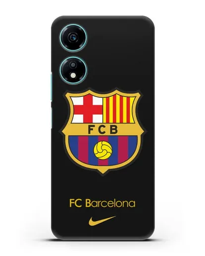 Чехол Барселона с логотипом Nike силиконовый для Honor X5 Plus