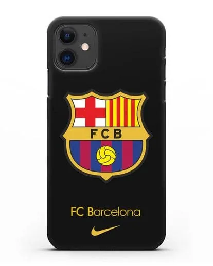 Чехол Барселона с логотипом Nike силиконовый для iPhone 11