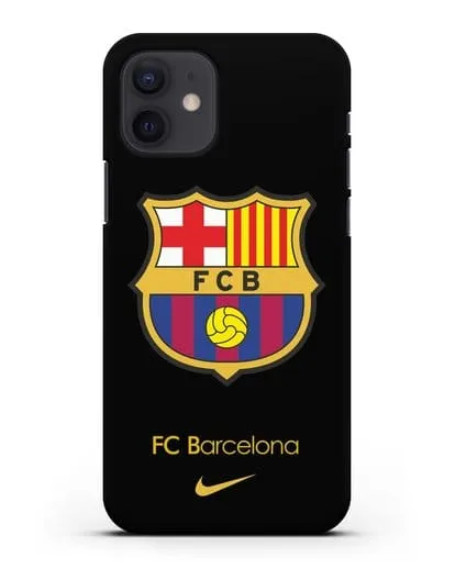 Чехол Барселона с логотипом Nike силиконовый для iPhone 12