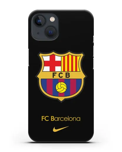 Чехол Барселона с логотипом Nike силиконовый для iPhone 13