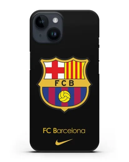 Чехол Барселона с логотипом Nike силиконовый для iPhone 14