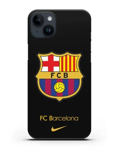 Чехол Барселона с логотипом Nike силиконовый для iPhone 14 Plus