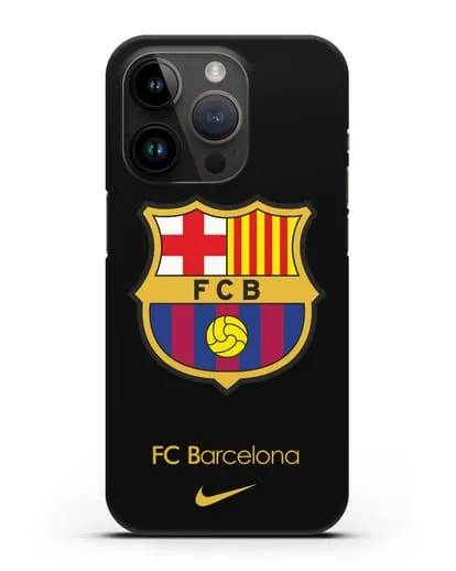 Чехол Барселона с логотипом Nike силиконовый для iPhone 14 Pro