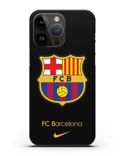 Чехол Барселона с логотипом Nike силиконовый для iPhone 14 Pro Max