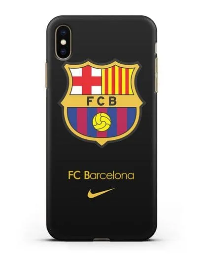 Чехол Барселона с логотипом Nike силиконовый для iPhone XS Max