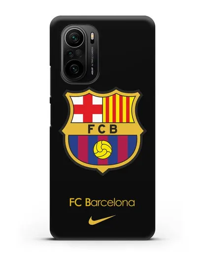 Чехол Барселона с логотипом Nike силиконовый для Xiaomi Poco F3 Pro