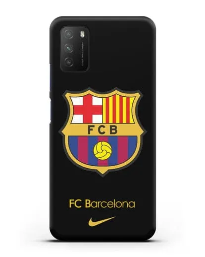 Чехол Барселона с логотипом Nike силиконовый для Xiaomi Poco M3