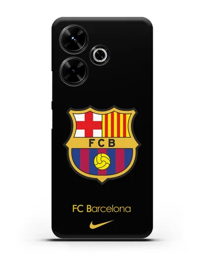 Чехол Барселона с логотипом Nike силиконовый для Xiaomi Poco M6
