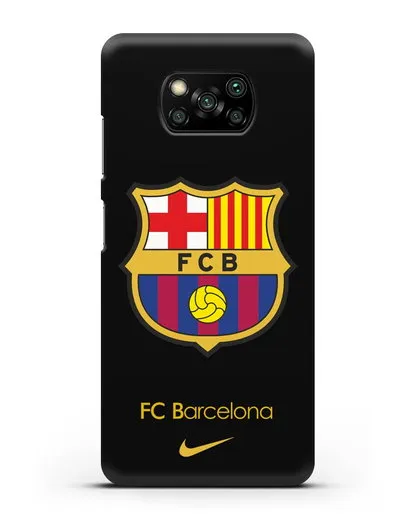 Чехол Барселона с логотипом Nike силиконовый для Xiaomi Poco X3 Pro
