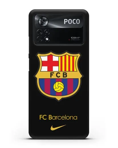 Чехол Барселона с логотипом Nike силиконовый для Xiaomi Poco X4 Pro