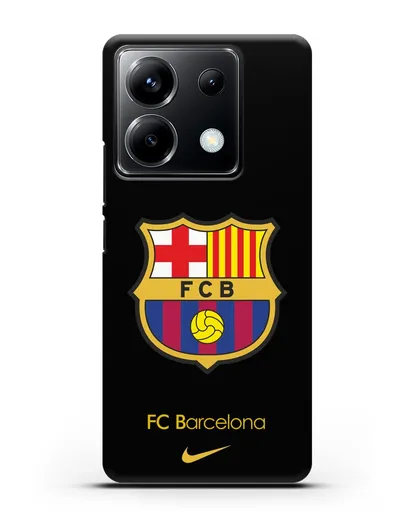 Чехол Барселона с логотипом Nike силиконовый для Xiaomi Poco X6