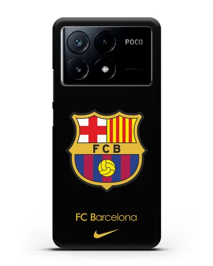 Чехол Барселона с логотипом Nike силиконовый для Xiaomi Poco X6 Pro