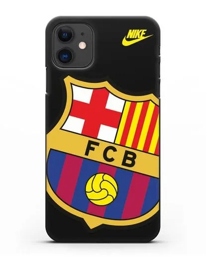 Чехол с эмблемой Барселона силиконовый для iPhone 11