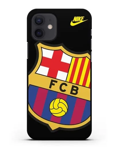 Чехол с эмблемой Барселона силиконовый для iPhone 12