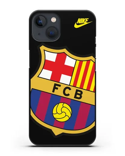 Чехол с эмблемой Барселона силиконовый для iPhone 13 Mini