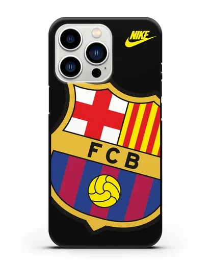 Чехол с эмблемой Барселона силиконовый для iPhone 13 Pro