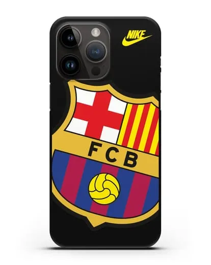 Чехол с эмблемой Барселона силиконовый для iPhone 14 Pro Max