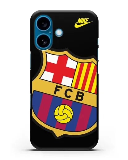 Чехол с эмблемой Барселона силиконовый для iPhone 16