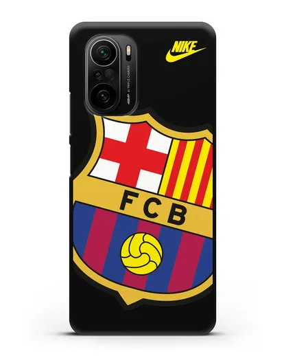 Чехол с эмблемой Барселона силиконовый для Xiaomi Poco F3