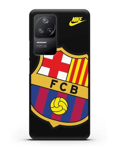 Чехол с эмблемой Барселона силиконовый для Xiaomi Poco F4