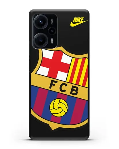 Чехол с эмблемой Барселона силиконовый для Xiaomi Poco F5