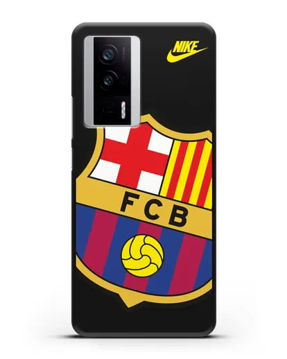 Чехол с эмблемой Барселона силиконовый для Xiaomi Poco F5 Pro