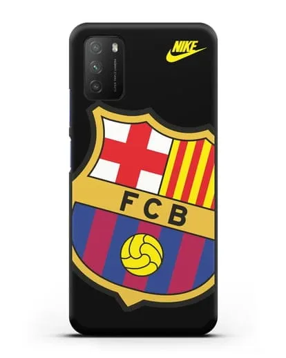 Чехол с эмблемой Барселона силиконовый для Xiaomi Poco M3