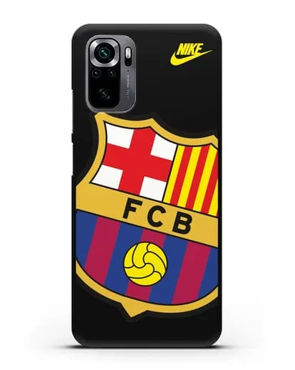 Чехол с эмблемой Барселона силиконовый для Xiaomi Poco M5s
