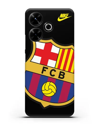 Чехол с эмблемой Барселона силиконовый для Xiaomi Poco M6