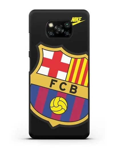 Чехол с эмблемой Барселона силиконовый для Xiaomi Poco X3