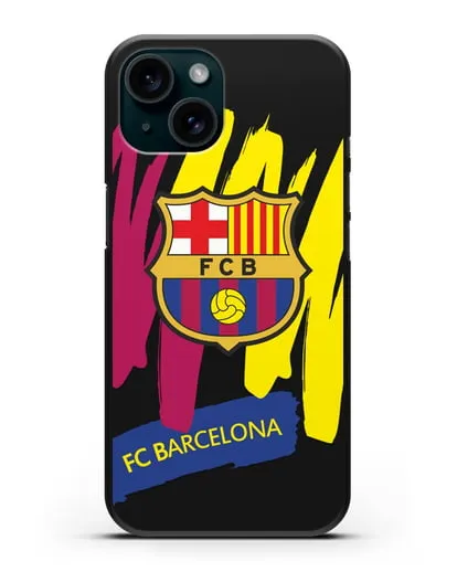 Чехол Барселона с картинкой силиконовый для iPhone 15