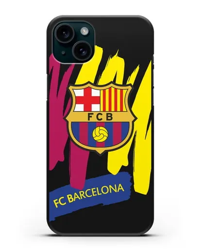 Чехол Барселона с картинкой силиконовый для iPhone 15 Plus