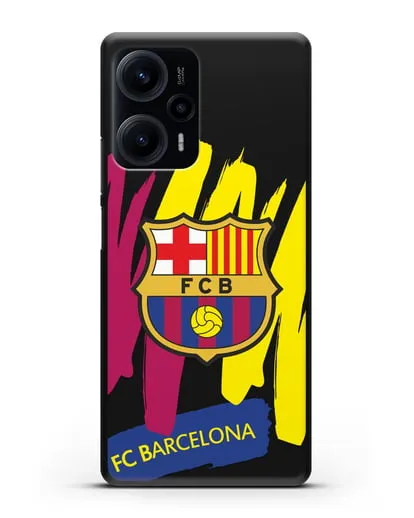 Чехол Барселона с картинкой силиконовый для Xiaomi Poco F5